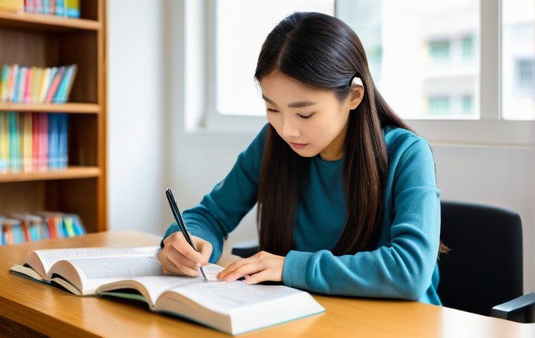 베트남어 발음 팁 - **Prompt 1: The Tonal Challenge and Discovery**
"A young adult, male or female, dressed in comfo...